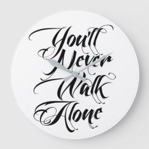 You'll Never Walk Alone Clock YNWA Große Wanduhr