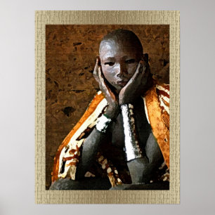 Young African Boy Poster
