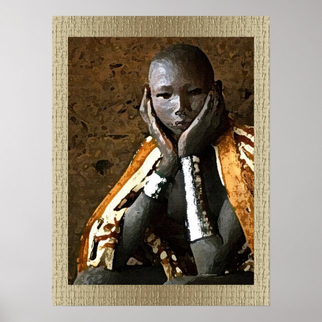 Young African Boy Poster (Vorne)