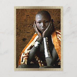 Young African Boy Postkarte