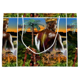 Young African King Große Geschenktüte