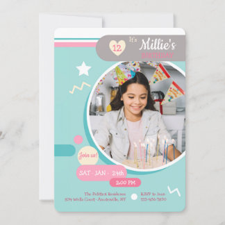 Young at Heart 1 Foto Birthday Einladung