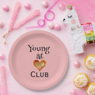 Young at Heart Club-Papierplatte Pappteller