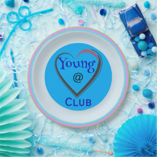 Young at Heart Club-Papierplatte Pappteller