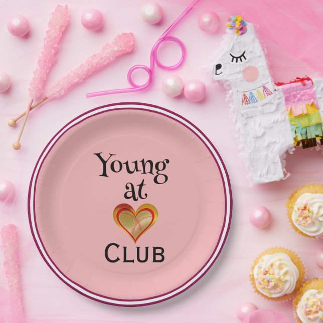 Young at Heart Club Pappteller (Party)
