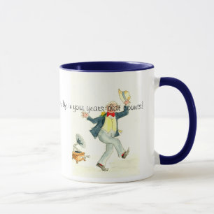 "Young at Heart" Kaffeemarke mit Zitat-Tasse Tasse