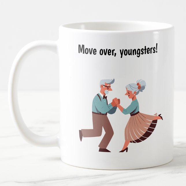 Young-at-Heart Senior Citizens Dancing Kaffeetasse (Von Creator hochgeladen)