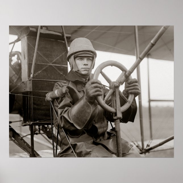 Young Aviator, 1912. Vintages Foto Poster (Vorne)