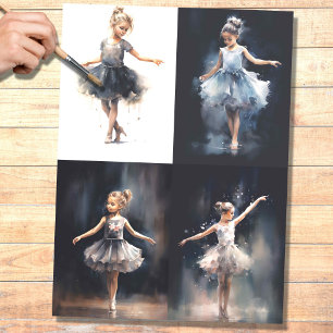 Young Ballerina Collage 1 Dekoupage Paper Seidenpapier