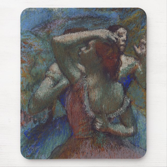 Young Ballet Dancers (Ballerinas) (von Edgar Degas Mousepad (Vorne)