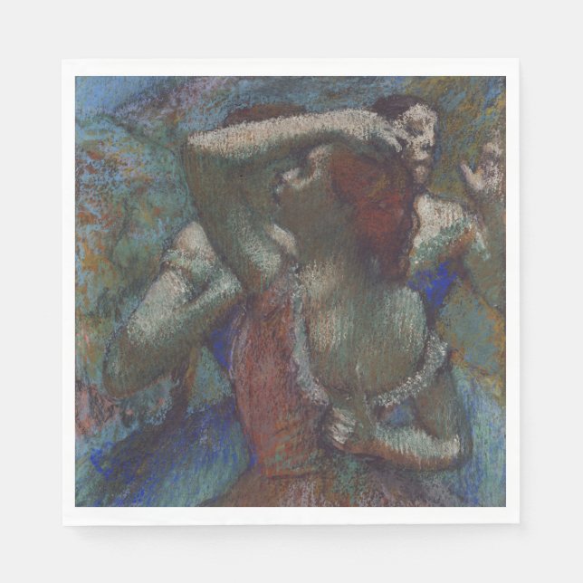 Young Ballet Dancers (Ballerinas) (von Edgar Degas Serviette (Vorderseite)