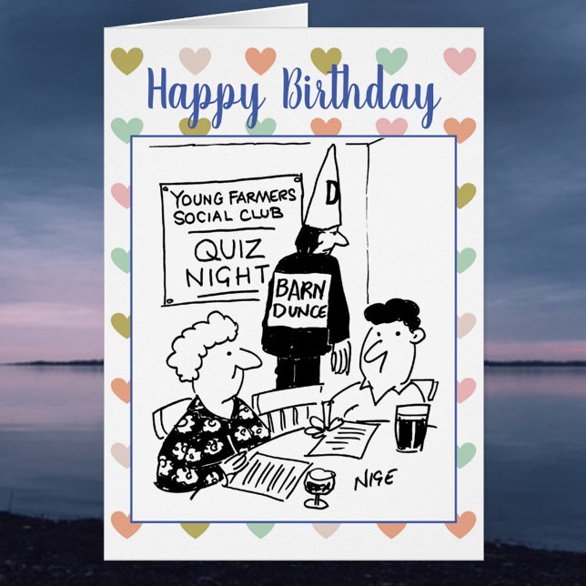 Young Bauern Quiz Night Cartoon (Von Creator hochgeladen)