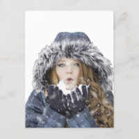 Young Beautiful Girl in Winter