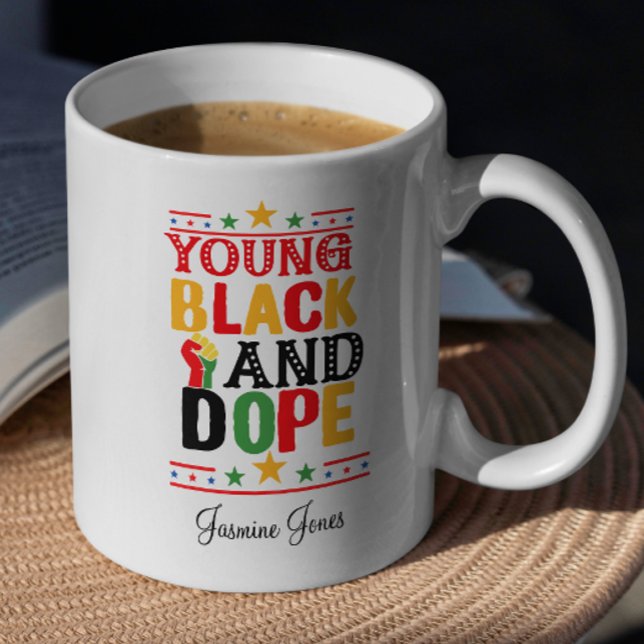 Young Black and Dope African American Prix Kaffeetasse (Von Creator hochgeladen)