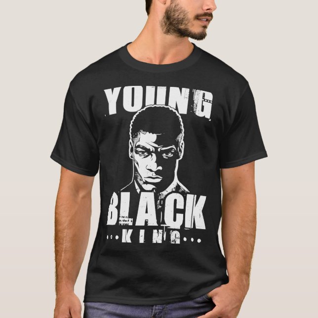 Young Black Black History T-Shirt (Vorderseite)
