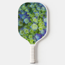 Young Blue Hydrangea Blooms Floral Pickleball Schläger