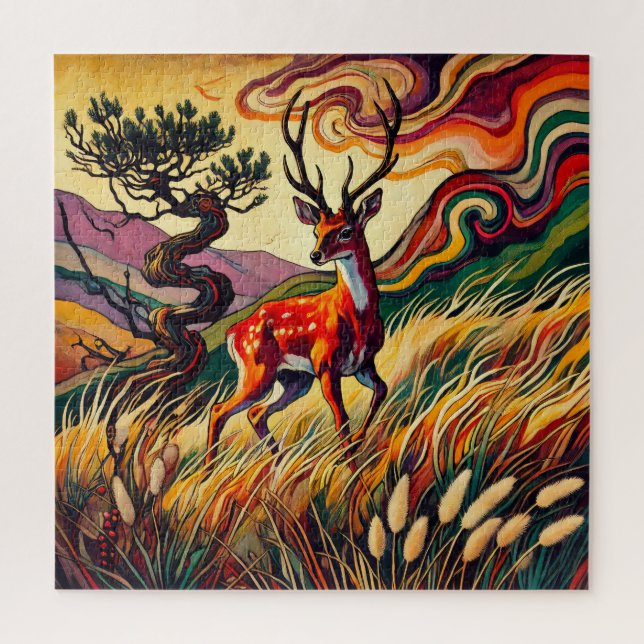 Young Buck 600 Piece Puzzle (Vertikal)