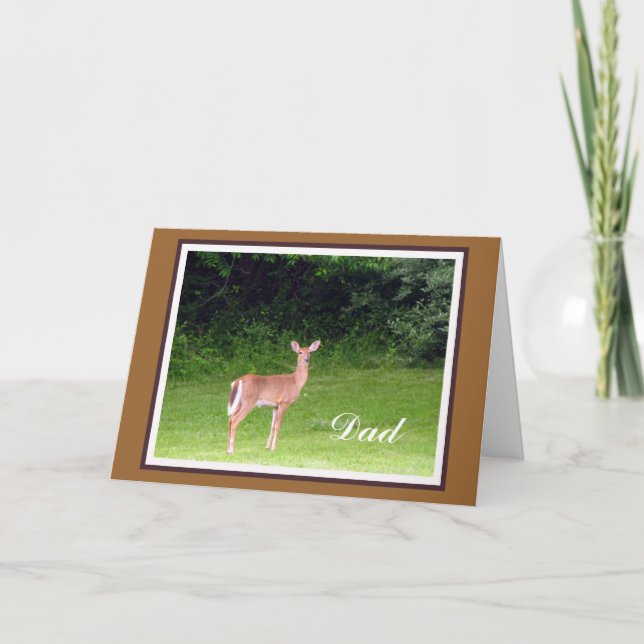 Young Buck Father's Day Card Karte (Vorderseite)