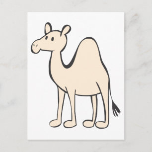 Young Camel Cartoon Postkarte
