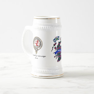 Young Clan Abzeichen & Tartan Celebration Beer Ste Bierglas