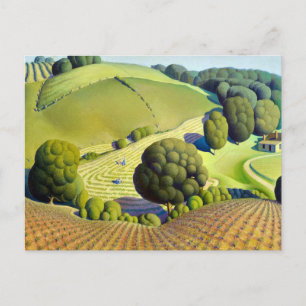 Young Corn, 1931 von Grant Wood Postkarte