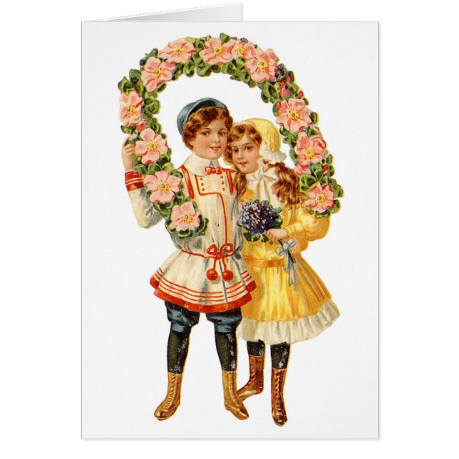Young Couple Vintag Card (Vorne)