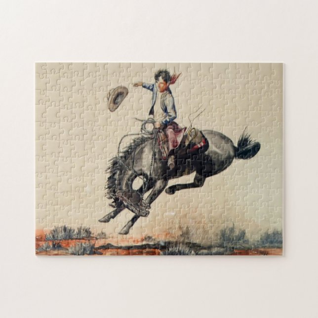 "Young Cowboy" von Will James Puzzle (Horizontal)