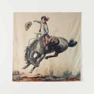 „Young Cowboy“ von Will James Wandteppich