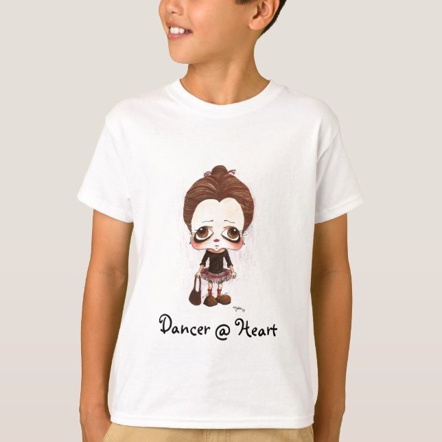 Young Dancer Karikatur T-Shirt (Vorderseite)