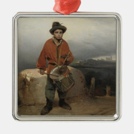 Young Drummer Boy (von Gerolamo Induno) Ornament Aus Metall
