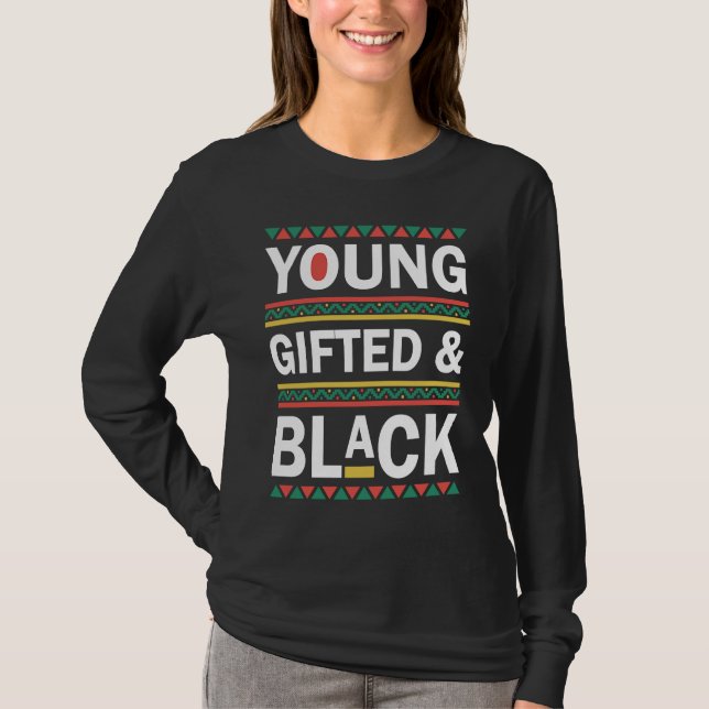 Young ed And Black  Black History Month 2023 T-Shirt (Vorderseite)