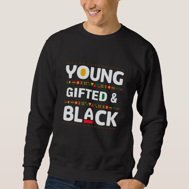 Young ed And Black Black Pride Costume Men Women Sweatshirt (Vorderseite)