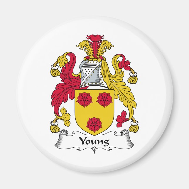 Young Familienwappen Magnet (Vorne)
