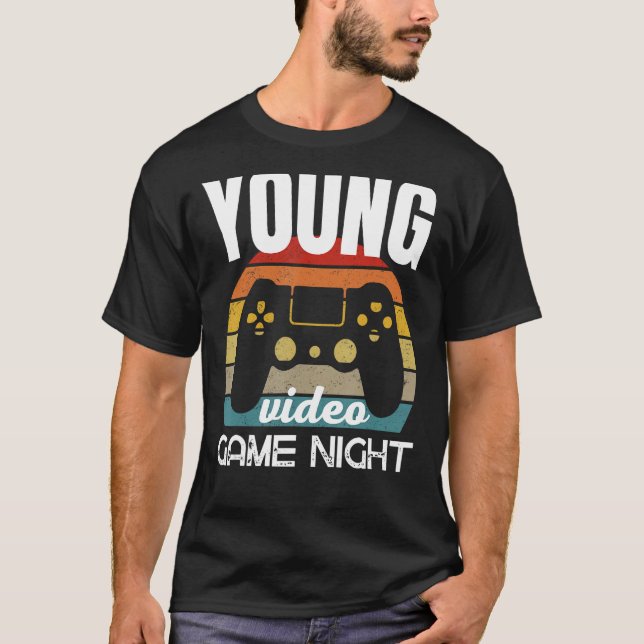 Young Family Video Game Night T-Shirt (Vorderseite)