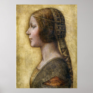 Young Fiancée (1495). Gemalt von Leonardo da Vinci Poster