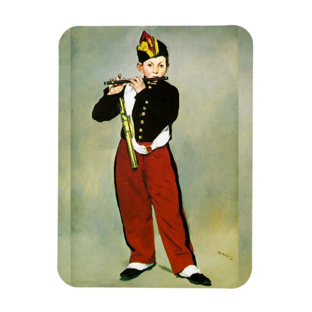 Young Flutist oder der Fifer Edouard Manet Magnet (Vertikal)