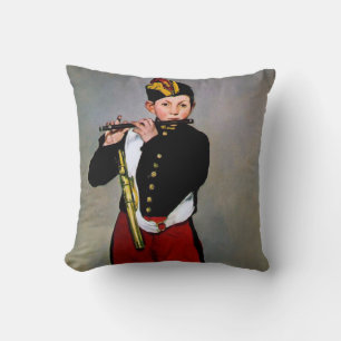 Young Flutist, The Fifer, Edouard Manet, 1866 Kissen