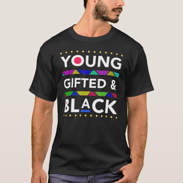 Young gab Black4 Black Girl Magie und Schwarz sein T-Shirt (Vorderseite)