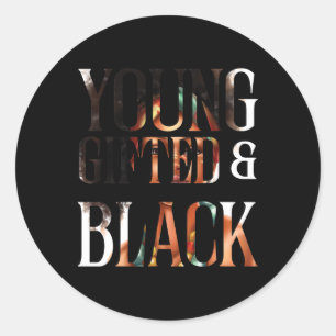 Young Gifts Black Juneteente Black History Month Runder Aufkleber