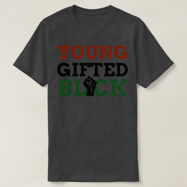 Young Gifts und Black T-Shirt (Design vorne)