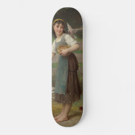 Young Girl Fütternd the Doves (von Émile Munier) Skateboard