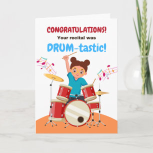 Young Girl Gratulations Drum Erwägungsgrund Niedli Karte