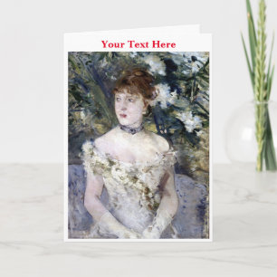 Young Girl in a Ball Gown by Berthe Morisot Dankeskarte
