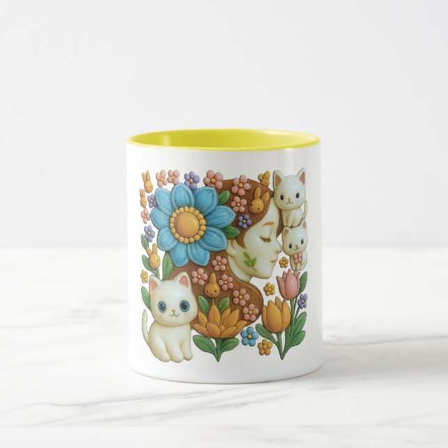 Young girl in a magical world tasse (Zentrum)