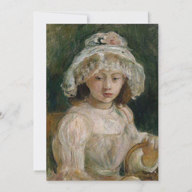 Young Girl mit Hut | Berthe Morisot (Vorderseite)