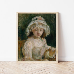 Young Girl mit Hut   Berthe Morisot Poster