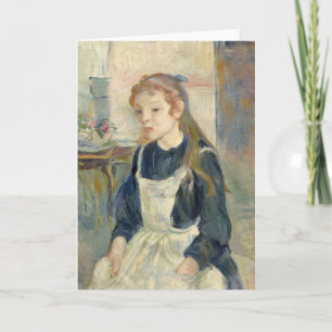 Young Girl mit Schürze   Berthe Morisot Karte