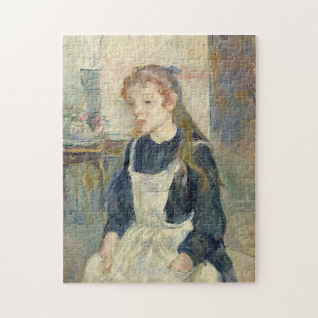 Young Girl mit Schürze | Berthe Morisot Puzzle (Vertikal)