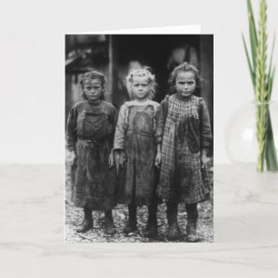 Young Girl Oyster Shuckers, Anfang der 1900er Jahr Karte