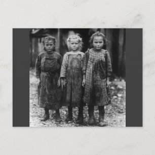 Young Girl Oyster Shuckers, Anfang der 1900er Jahr Postkarte
